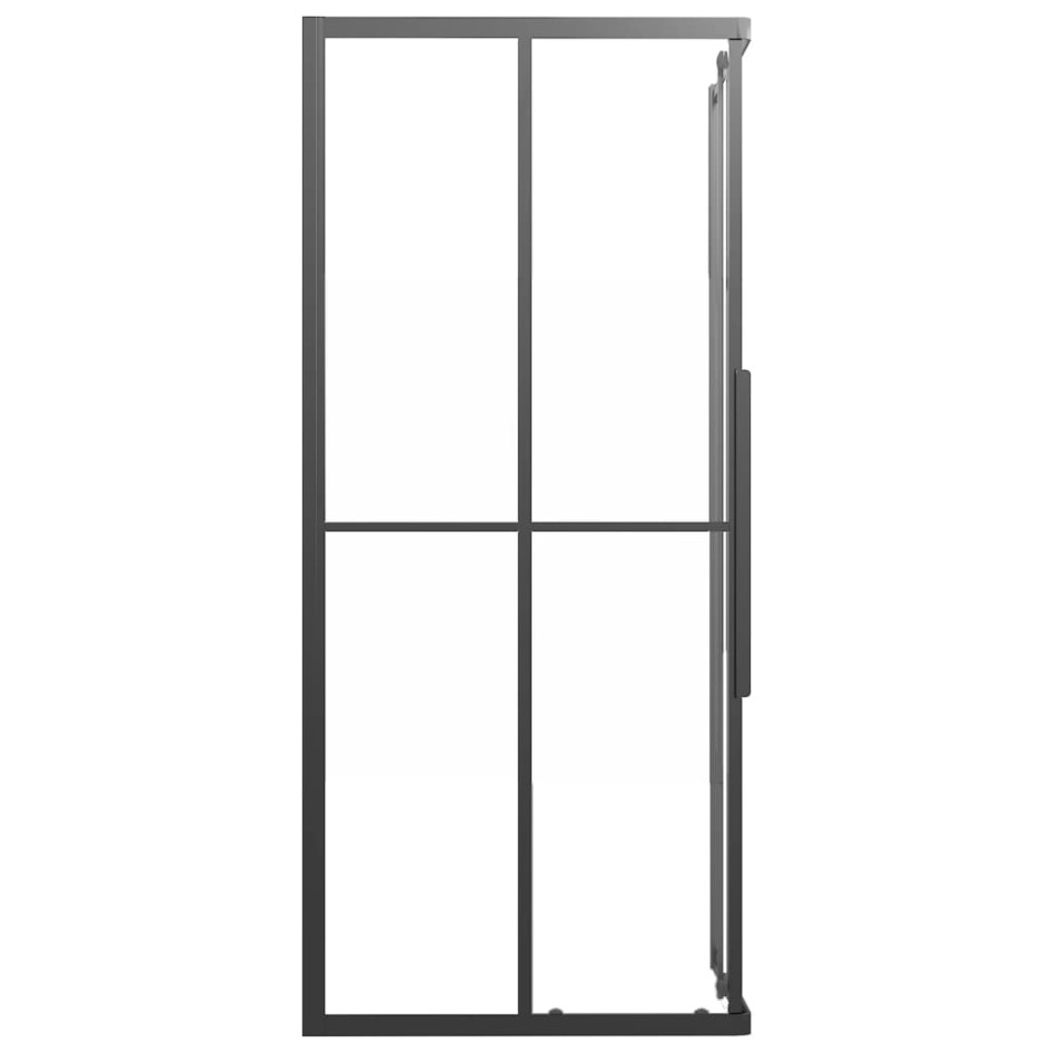 Cabina de ducha ESG esmerilado negro 90x70x180