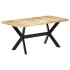 Mesa de comedor madera maciza de mango rugosa 160x80x75