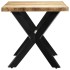 Mesa de comedor madera maciza de mango rugosa 160x80x75