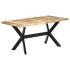 Mesa de comedor madera maciza de mango rugosa 160x80x75