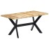 Mesa de comedor madera maciza de mango rugosa 160x80x75