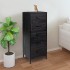 Cómoda de madera maciza de pino negro 42x35x110