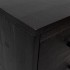 Cómoda de madera maciza de pino negro 42x35x110