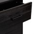 Cómoda de madera maciza de pino negro 42x35x110