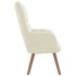 Sillón de relax de terciopelo blanco