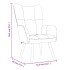 Sillón de relax de terciopelo blanco