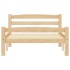 Estructura de cama sin colchón madera maciza de pino 100x200