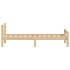 Estructura de cama sin colchón madera maciza de pino 100x200
