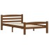 Estructura cama sin colchón madera pino marrón miel 100x200