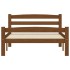 Estructura cama sin colchón madera pino marrón miel 100x200