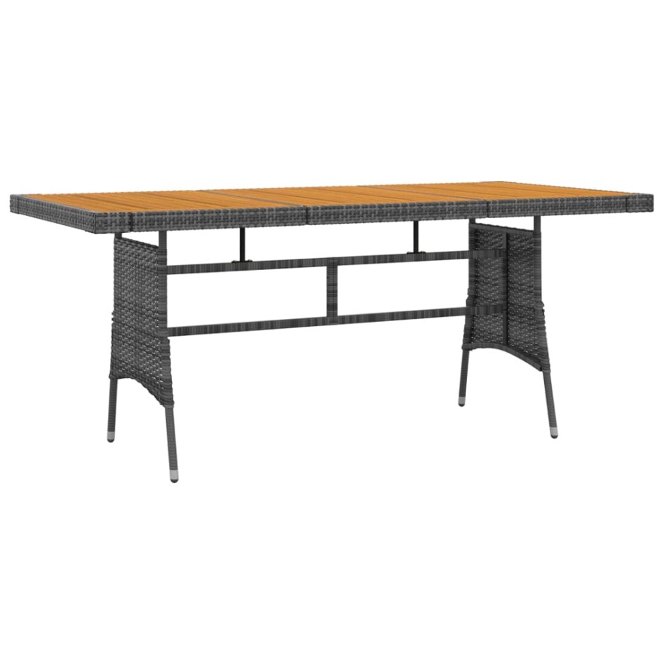 Juego de comedor de jardín 9 piezas ratán sintético