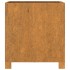 Jardineras con patas 2 uds acero corten oxidado 42x40x43