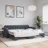 Sofá cama nido terciopelo gris oscuro 90x190