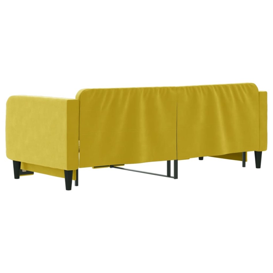 Sofá cama nido terciopelo amarillo 90x200