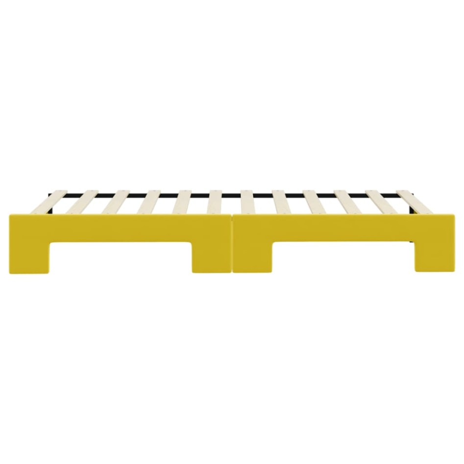 Sofá cama nido terciopelo amarillo 90x200