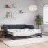 Sofá cama nido terciopelo gris oscuro 90x190