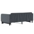 Sofá cama nido terciopelo gris oscuro 90x190