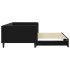 Sofá cama nido terciopelo negro 100x200