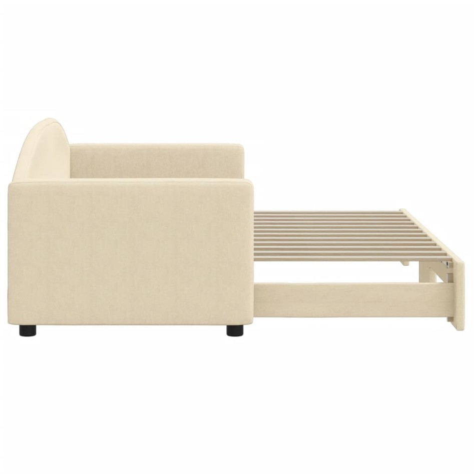 Sofá cama nido tela crema 80x200