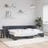 Sofá cama nido terciopelo gris oscuro 80x200