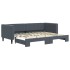 Sofá cama nido terciopelo gris oscuro 80x200