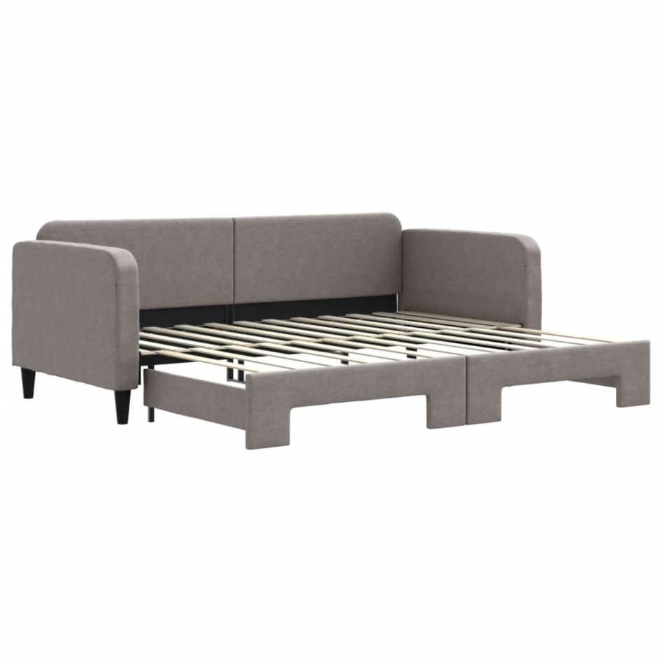 Sofá cama nido tela gris taupe 90x200