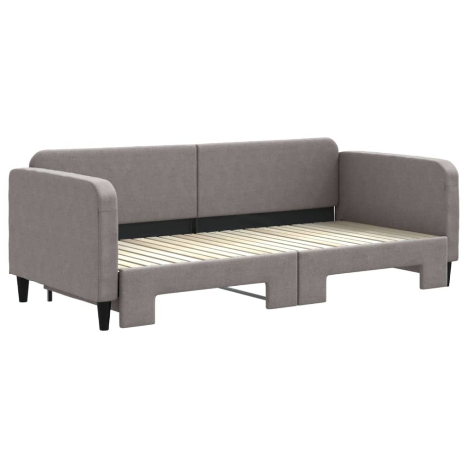 Sofá cama nido tela gris taupe 90x200