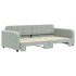 Sofá cama nido terciopelo gris claro 100x200