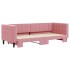 Sofá cama nido terciopelo rosa 80x200