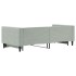 Sofá cama nido terciopelo gris claro 90x200