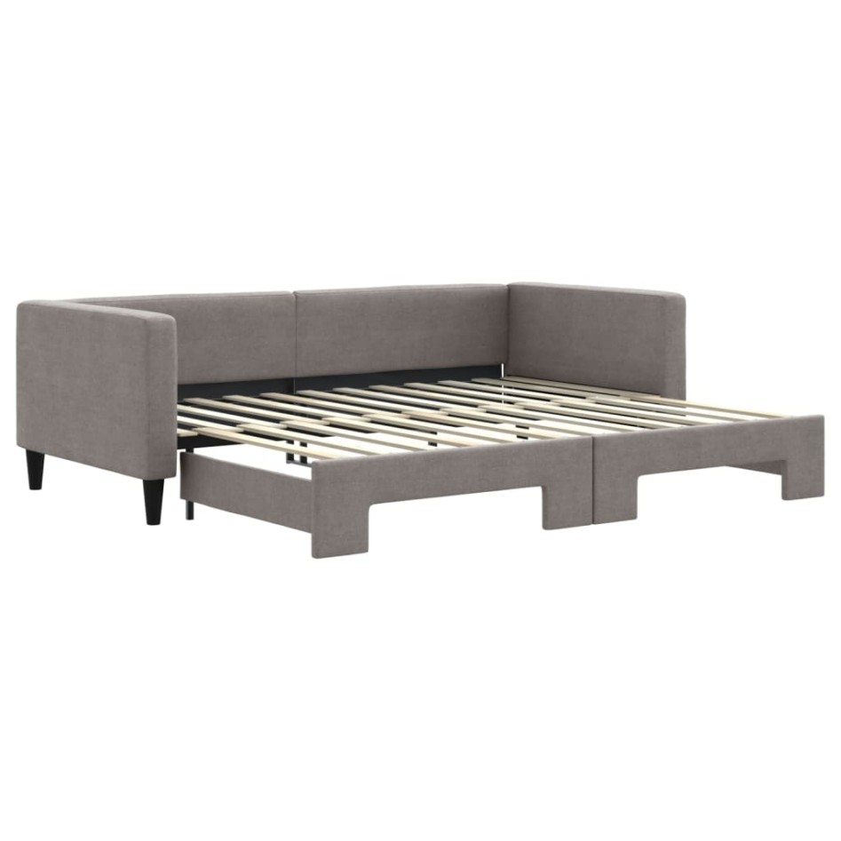 Sofá cama nido tela gris taupe 90x200
