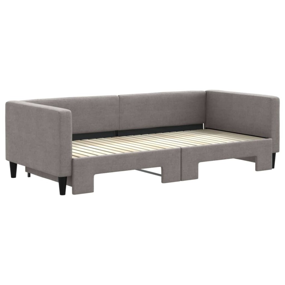 Sofá cama nido tela gris taupe 90x200