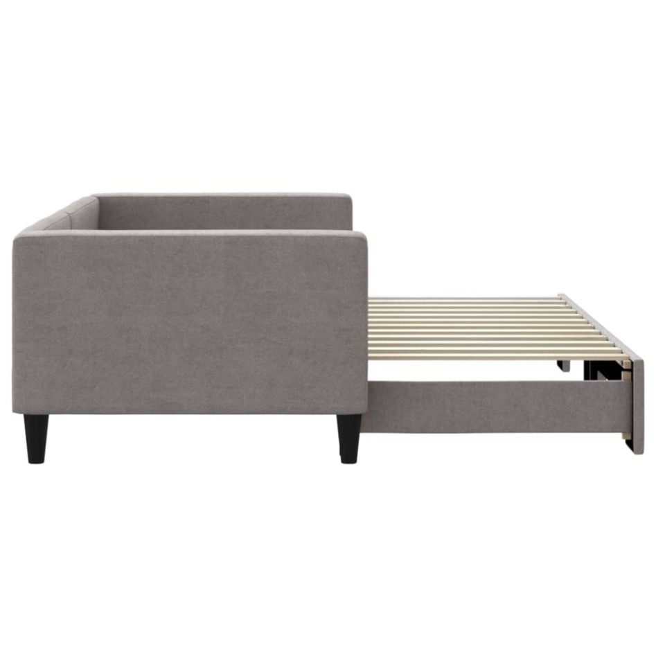 Sofá cama nido tela gris taupe 90x200