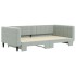 Sofá cama nido terciopelo gris claro 100x200