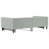Sofá cama nido terciopelo gris claro 100x200