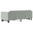 Sofá cama nido terciopelo gris claro 90x200