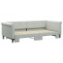 Sofá cama nido terciopelo gris claro 90x200