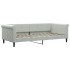Sofá cama nido terciopelo gris claro 90x200