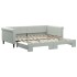 Sofá cama nido terciopelo gris claro 100x200