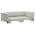 Sofá cama nido terciopelo gris claro 100x200