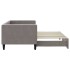 Sofá cama nido tela gris taupe 80x200