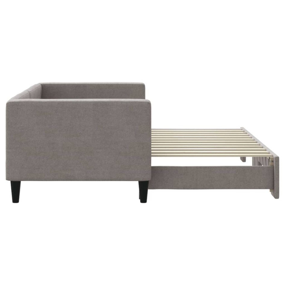 Sofá cama nido tela gris taupe 80x200