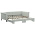Sofá cama nido terciopelo gris claro 90x190