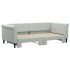 Sofá cama nido terciopelo gris claro 90x190