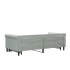 Sofá cama nido terciopelo gris claro 90x190