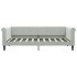 Sofá cama nido terciopelo gris claro 90x190