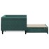 Sofá cama nido terciopelo verde oscuro 90x200