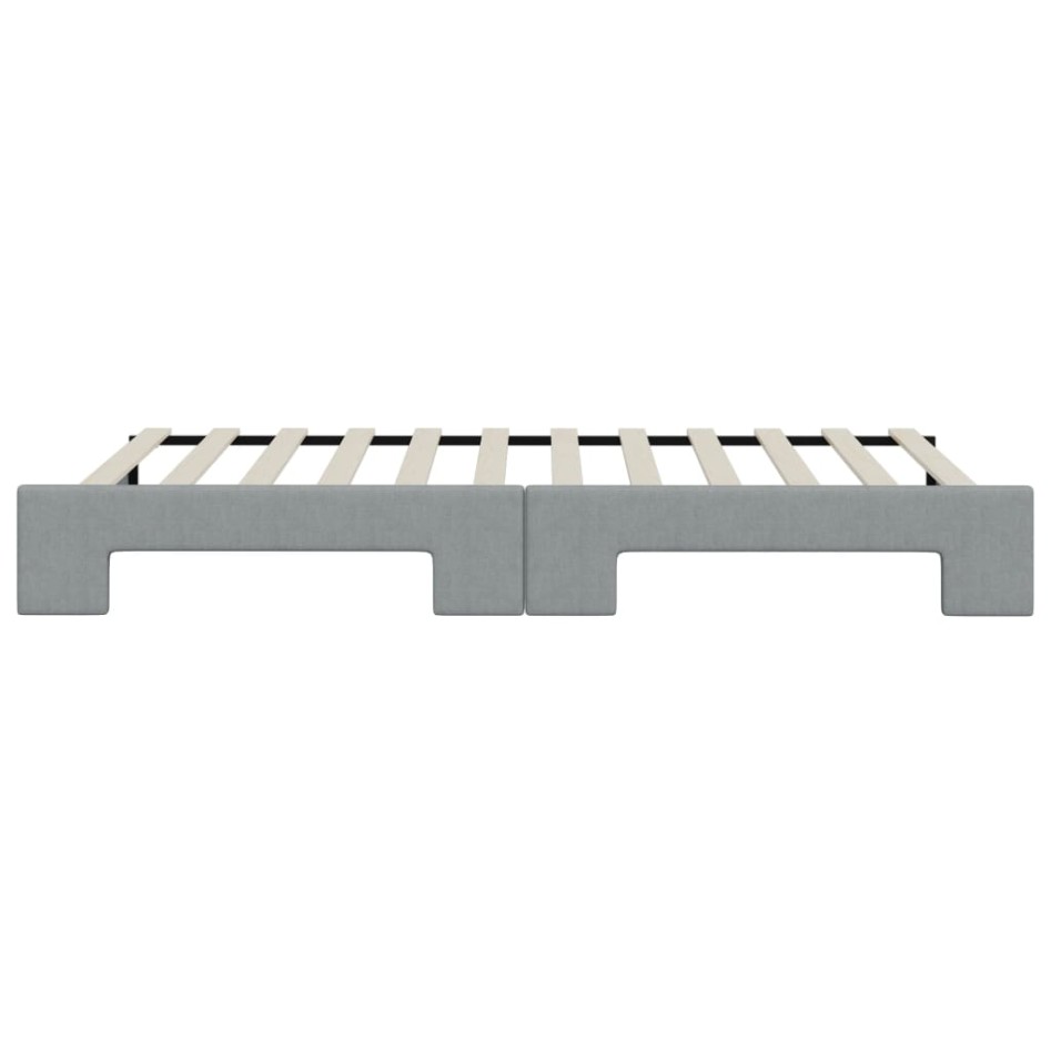 Sofá cama nido tela gris claro 100x200