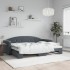 Sofá cama nido terciopelo gris oscuro 80x200