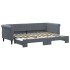 Sofá cama nido terciopelo gris oscuro 80x200
